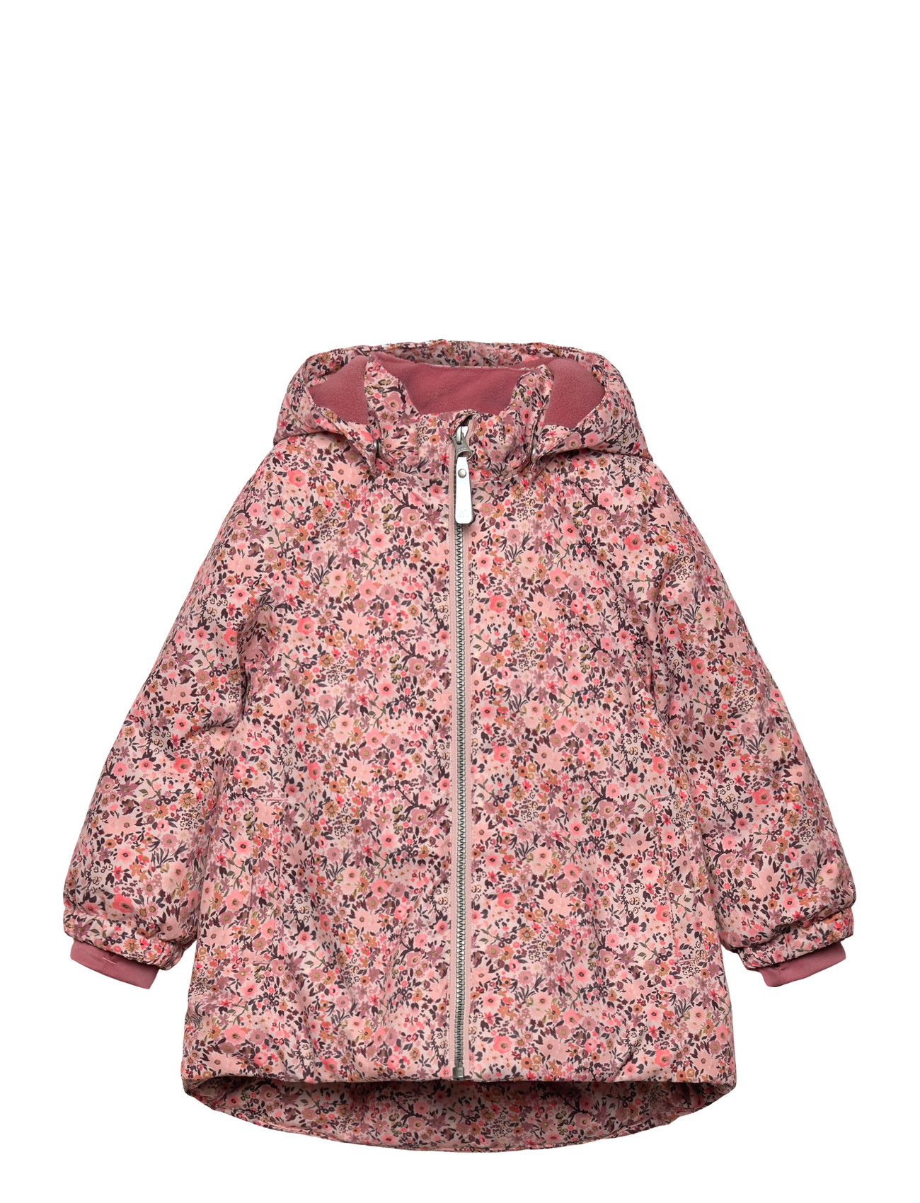 Minymo Snow Jacket Aop, 140, Pink, Sneskibeklædning > Sneskijakke, Børn