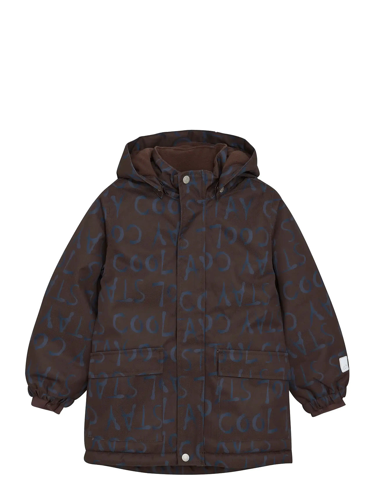 Minymo Snow Jacket, 122, Brown, Sneskibeklædning > Sneskijakke, Børn