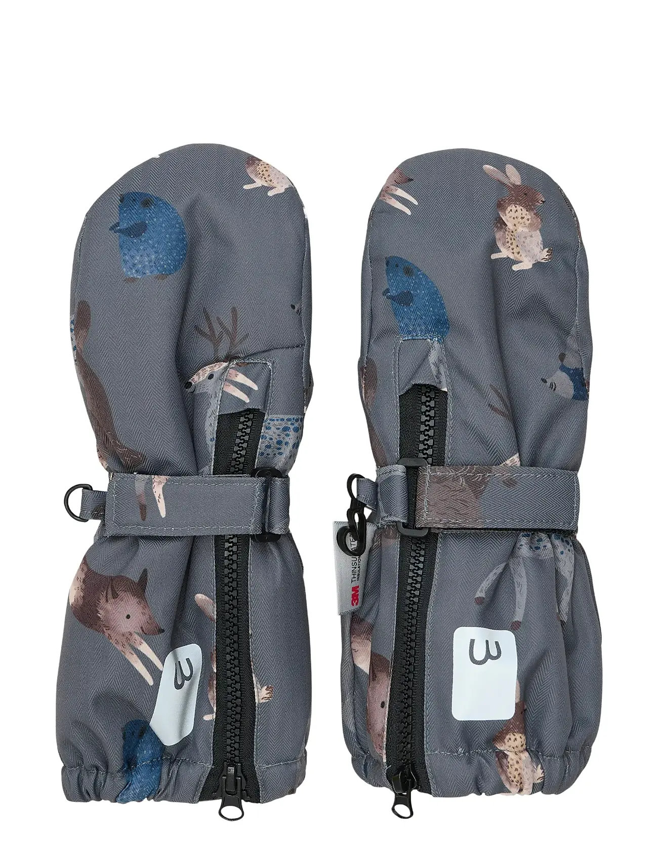 Minymo Mittens, 45812, Grey, Handsker Og Vanter > Vanter, Børn