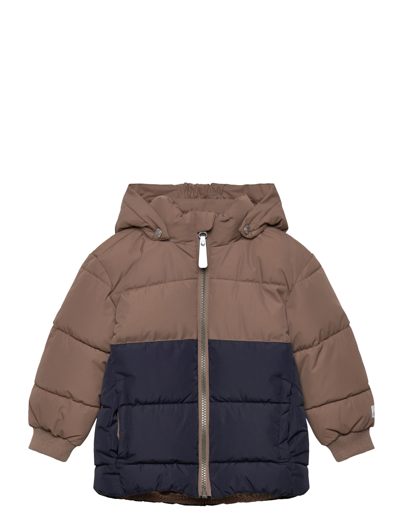 MINYMO Quilted Jacke Colorblock Braun - 92 - Kinder