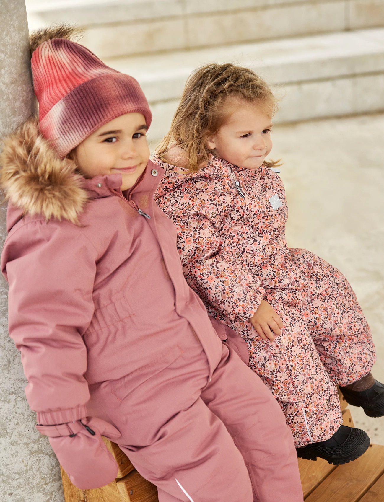 Minymo Hat W. Fixed Pom Pom, 1-3Y, Red, Huer > Beanie, Børn