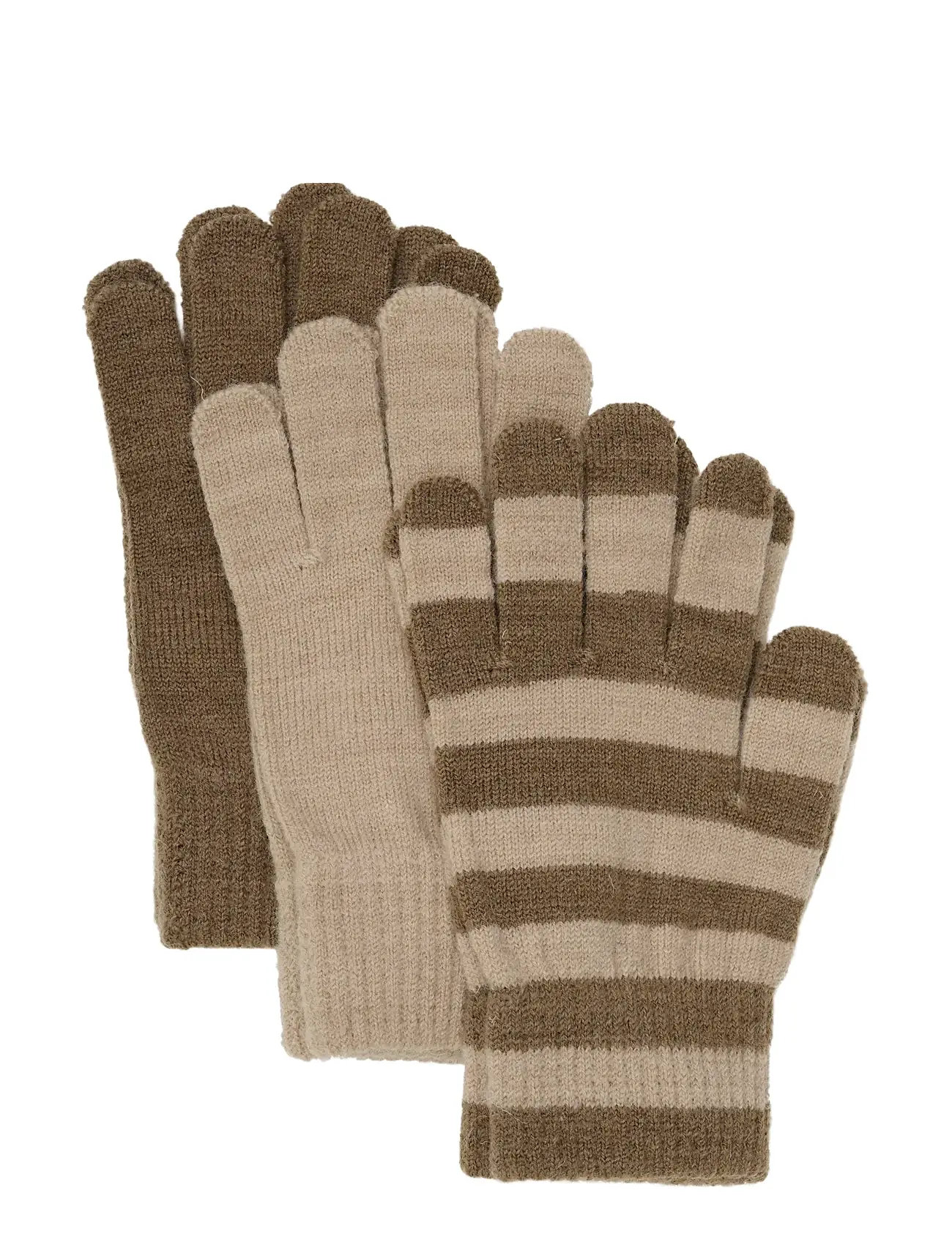 MINYMO Magic Handschuhe Knit 3-Pack Beige - 3-6Y - Kinder