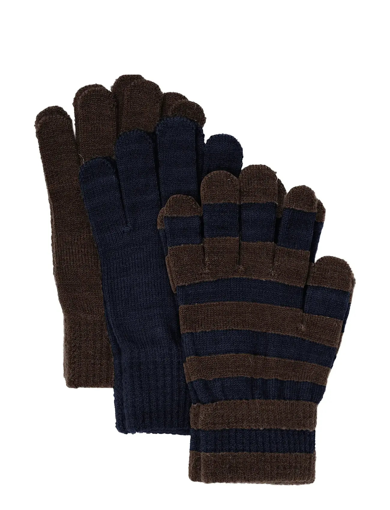 MINYMO Magic Handschuhe Knit 3-Pack Khaki - 3-6Y - Kinder