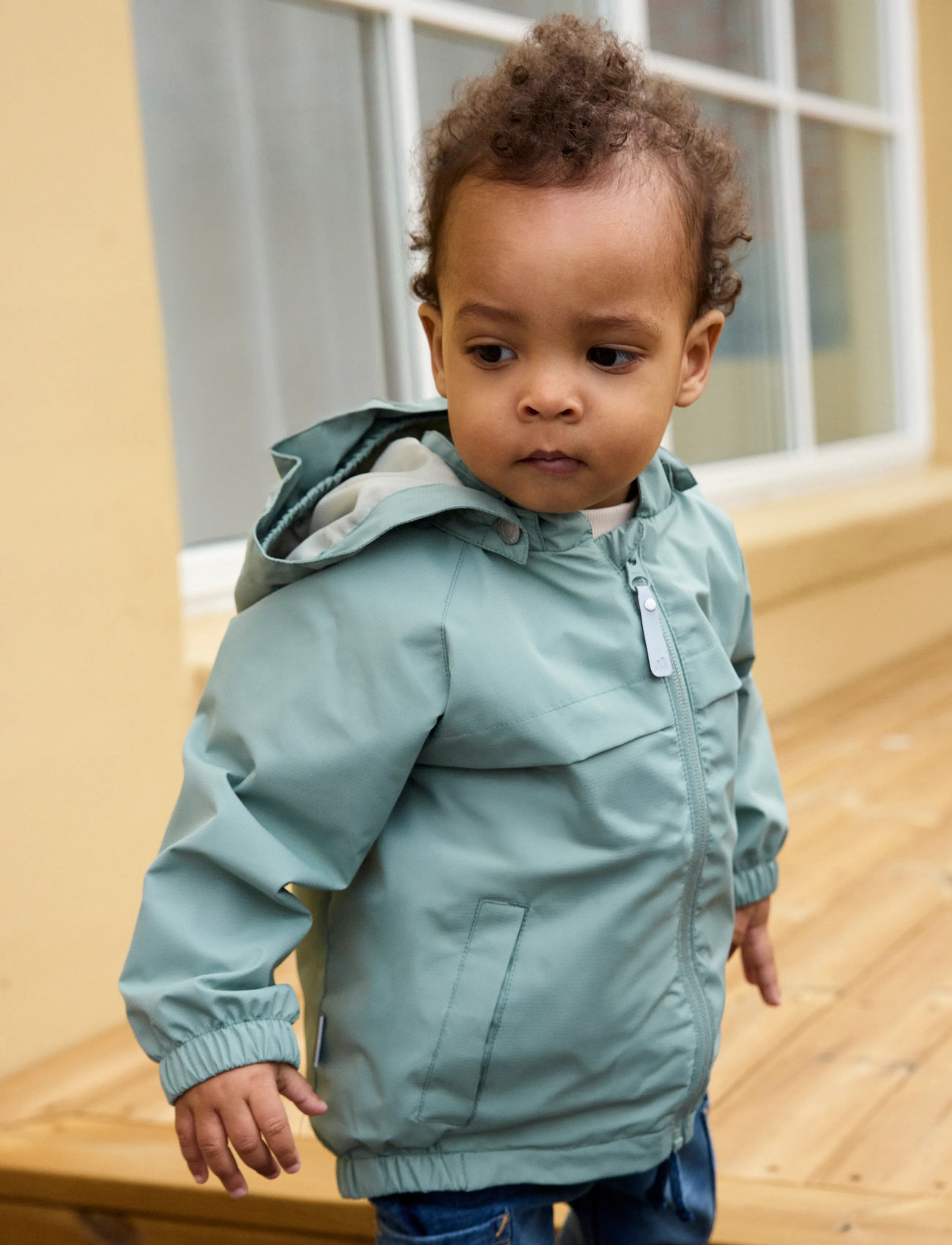 Minymo Jacket - Solid, 116, Green, Jakker & Frakker > Windbreaker, Børn