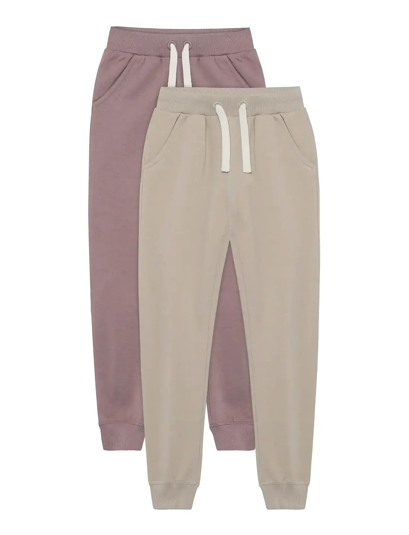 Minymo Basic 37 -Sweat Pant (2-Pack), 152, Multi/patterned, Underdele > Joggingbukser, Børn