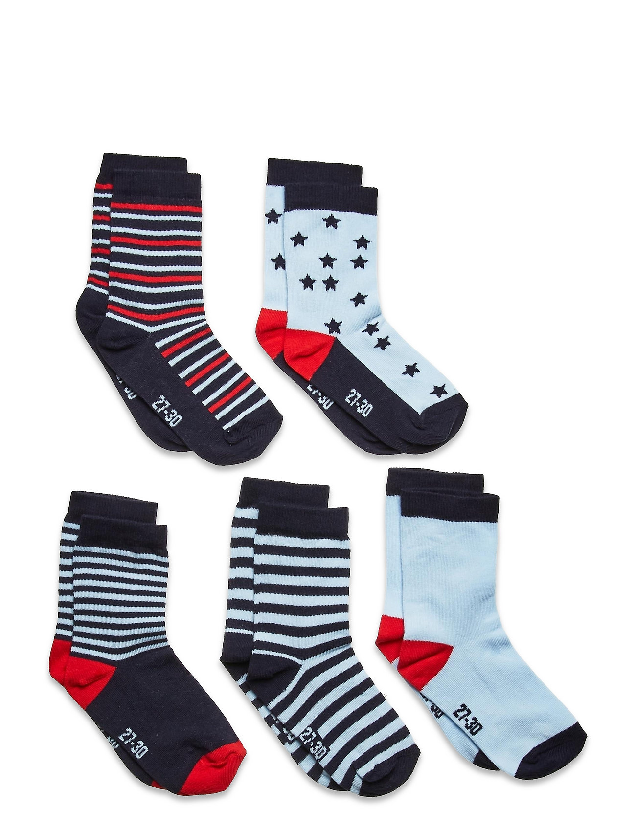 Sock W. Pattern Socks & Tights Socks Sininen Minymo