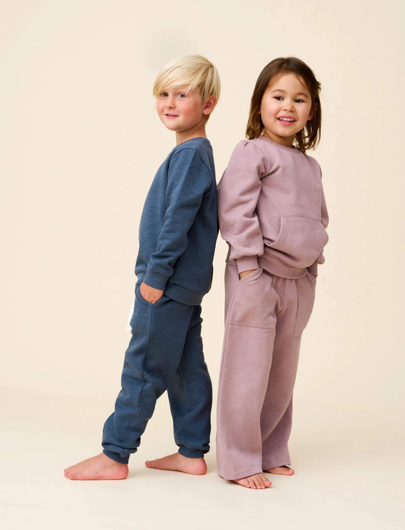 Minymo Sweat Set (2-Pcs), 146, Blue, Sæt > Joggingtøj, Børn