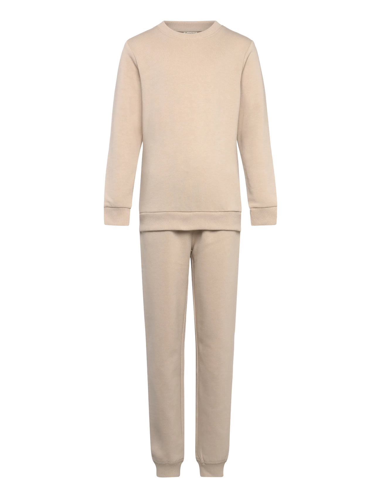 Minymo Sweat Set (2-Pcs), 116, Beige, Sæt > Joggingtøj, Børn
