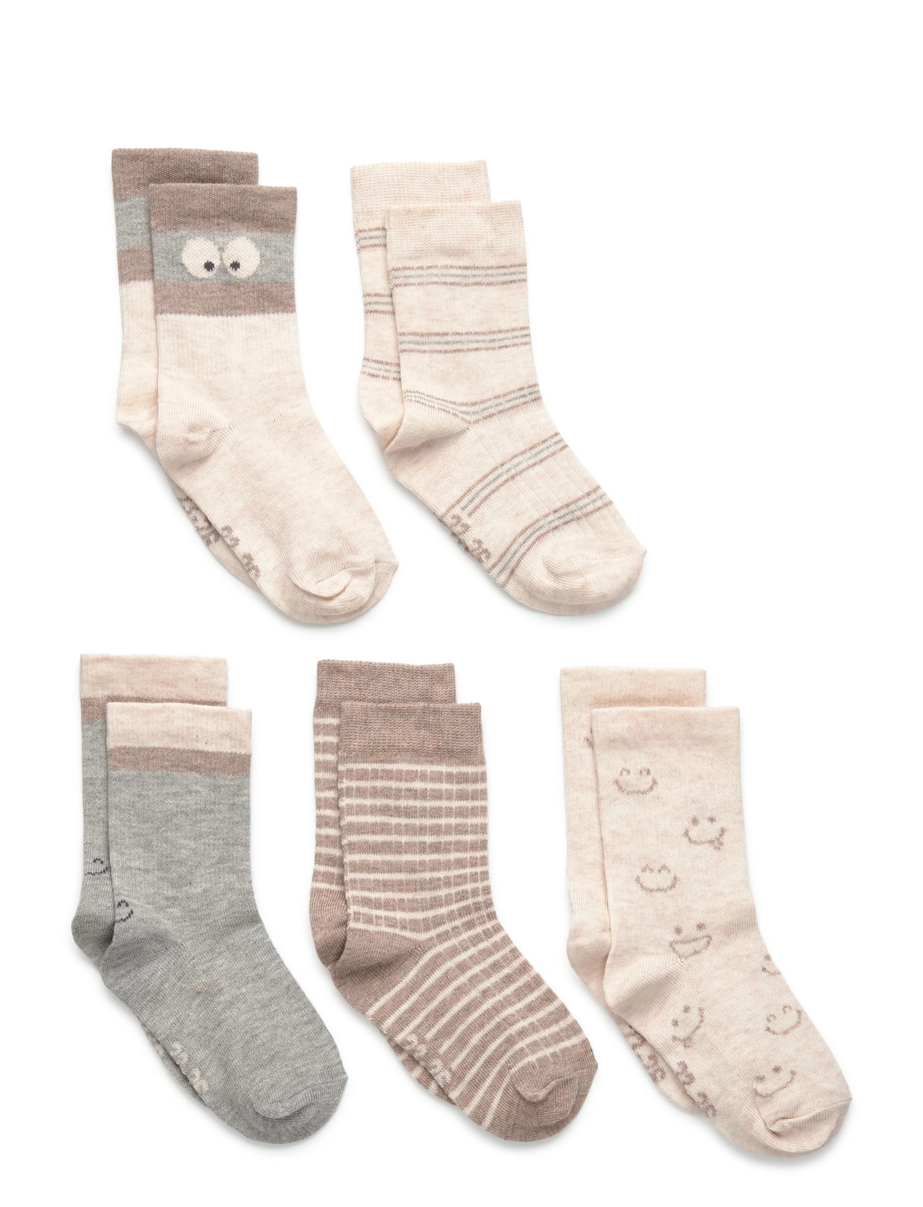 Minymo Socks W. Pattern (5-Pack), 27 , Multi/patterned, Sokker & Strømpebukser > Sokker, Børn