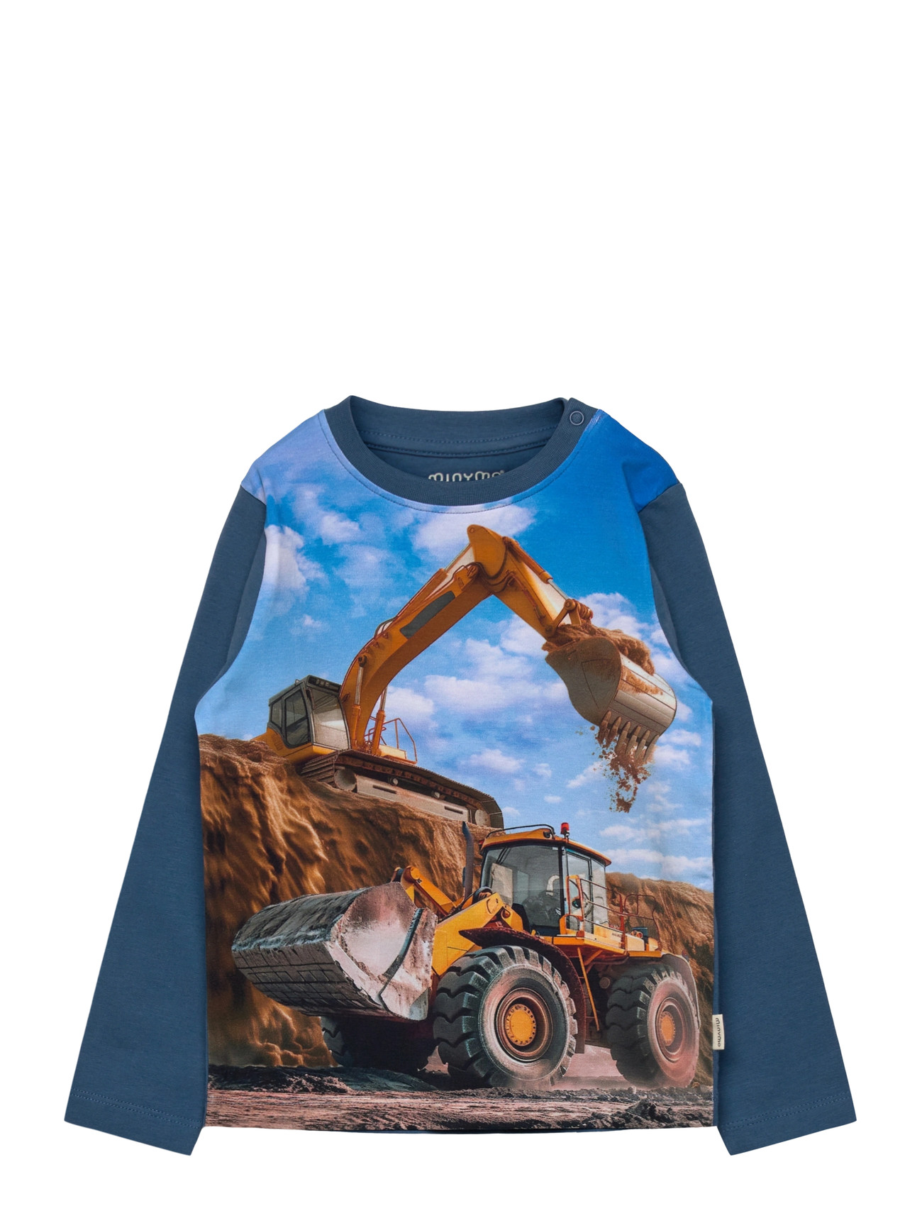 Minymo T-Shirt Ls, 116, Navy, T-Shirts > Langærmede T-shirts, Børn