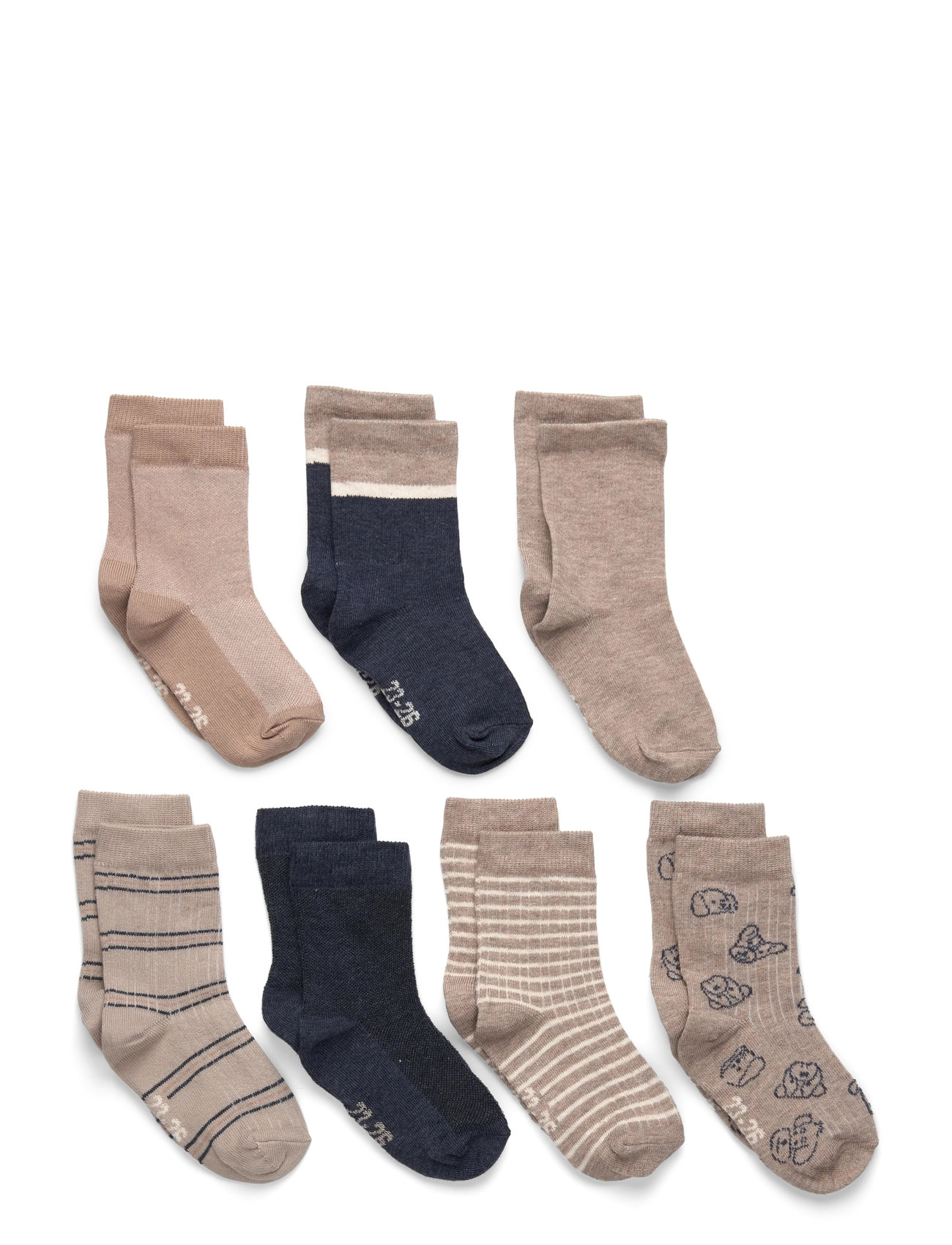 MINYMO Socken W.pattern (7-Pack ) Patterned - 23 - Kinder