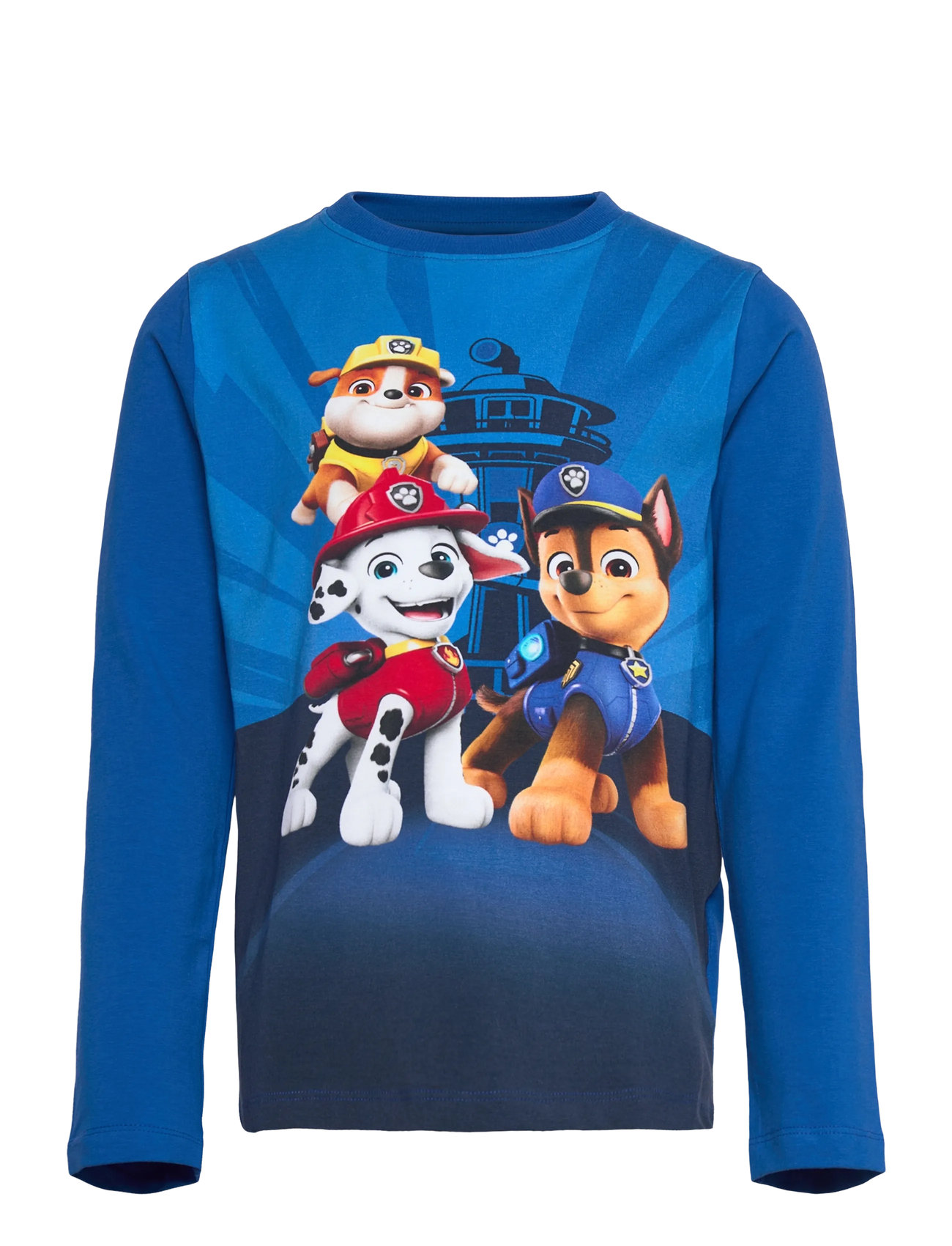 Minymo T-Shirt Ls, 98, Blue, T-Shirts > Langærmede T-shirts, Børn