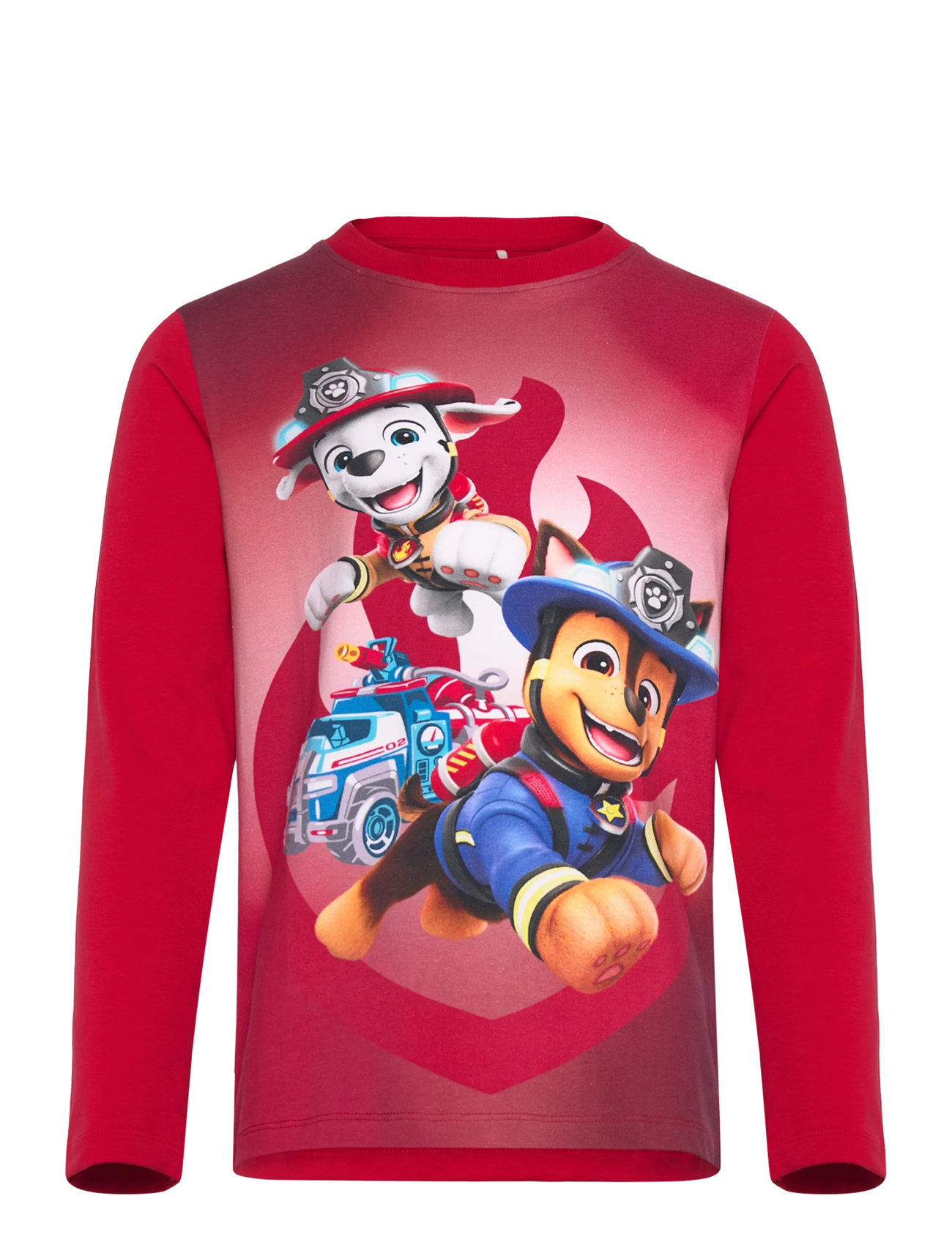 Minymo T-Shirt Ls, 104, Red, T-Shirts > Langærmede T-shirts, Børn
