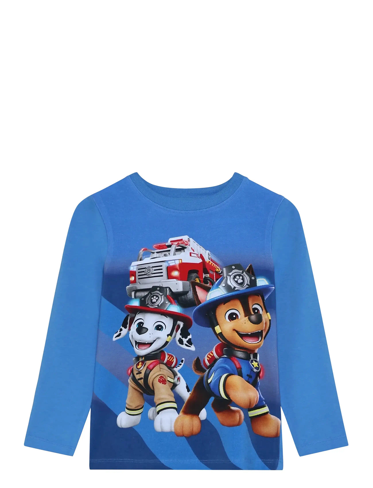 Minymo T-Shirt Ls, 128, Blue, T-Shirts > Langærmede T-shirts, Børn