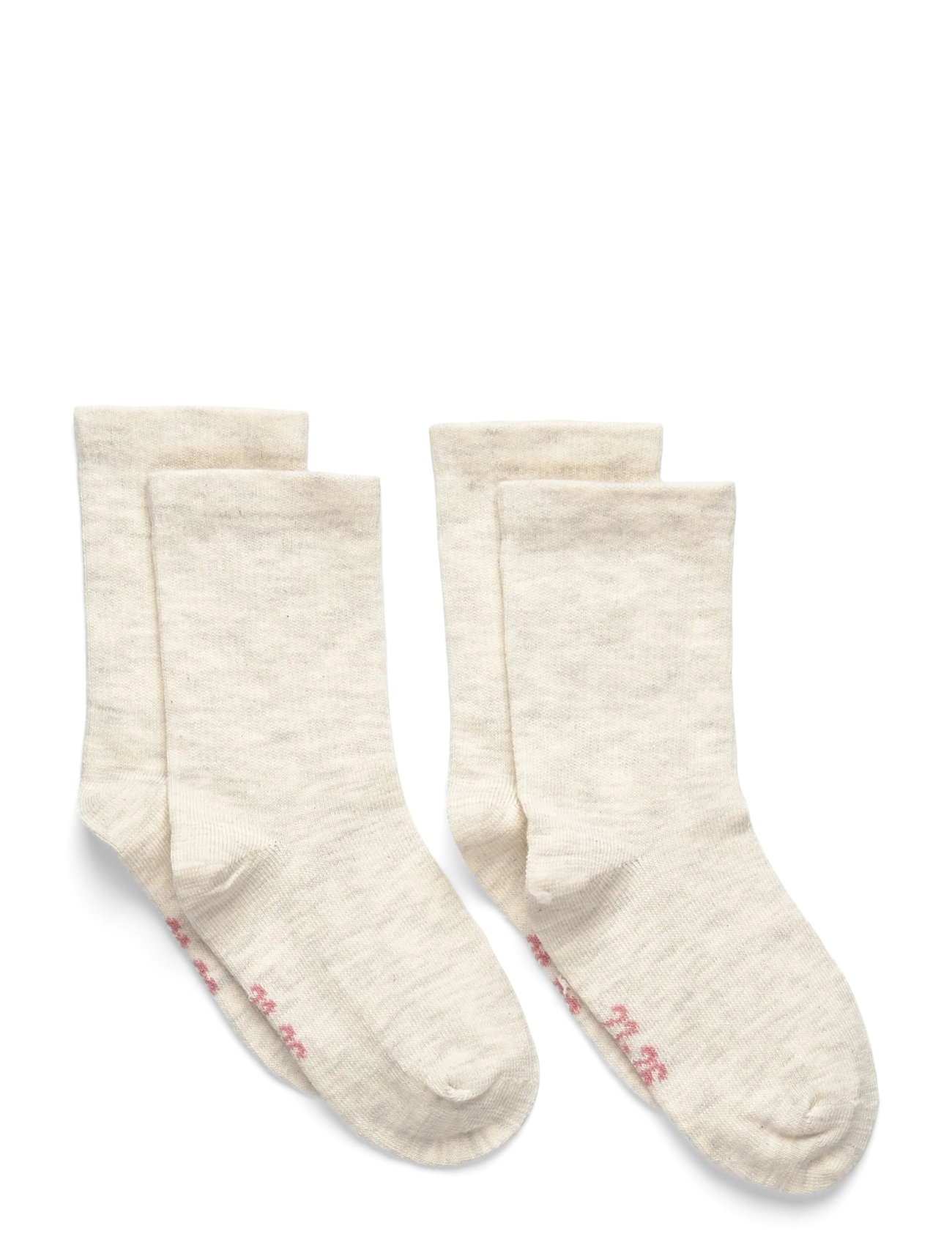 Minymo Perfect Basic Socks (2-Pack), 19 , Beige, Sokker & Strømpebukser > Sokker, Børn