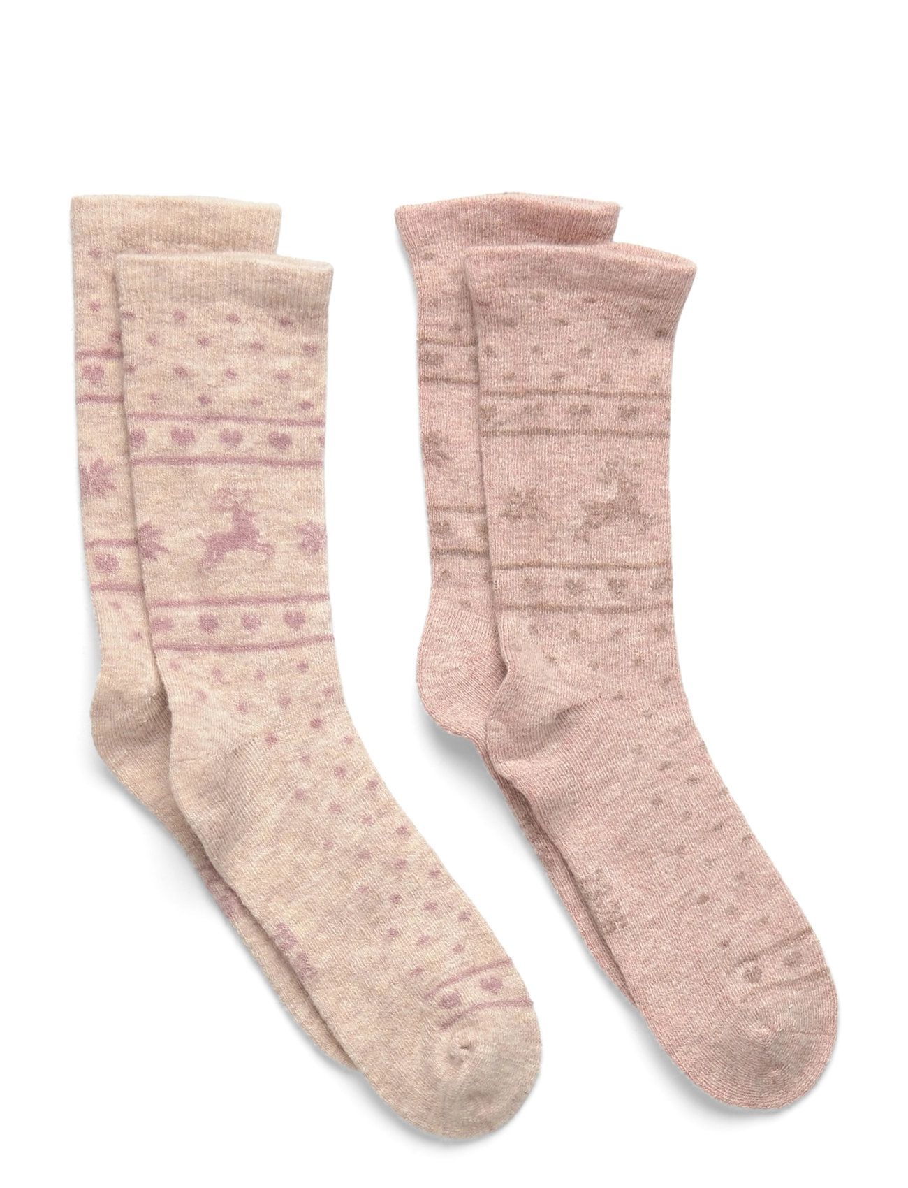 Minymo Winter Wool Socks 2-Pack, 19 , Pink, Sokker & Strømpebukser > Sokker, Børn