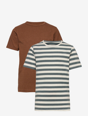 Basic 32 -T-shirt SS (2-pack) - TOFFEE