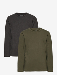 Basic 34 -T-shirt LS (2-pack) - BEETLE