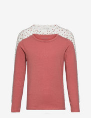 Basic 35 -T-shirt LS (2-pack) - CANYON ROSE