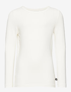 Blouse LS - Bamboo - plain long-sleeved t-shirt - white