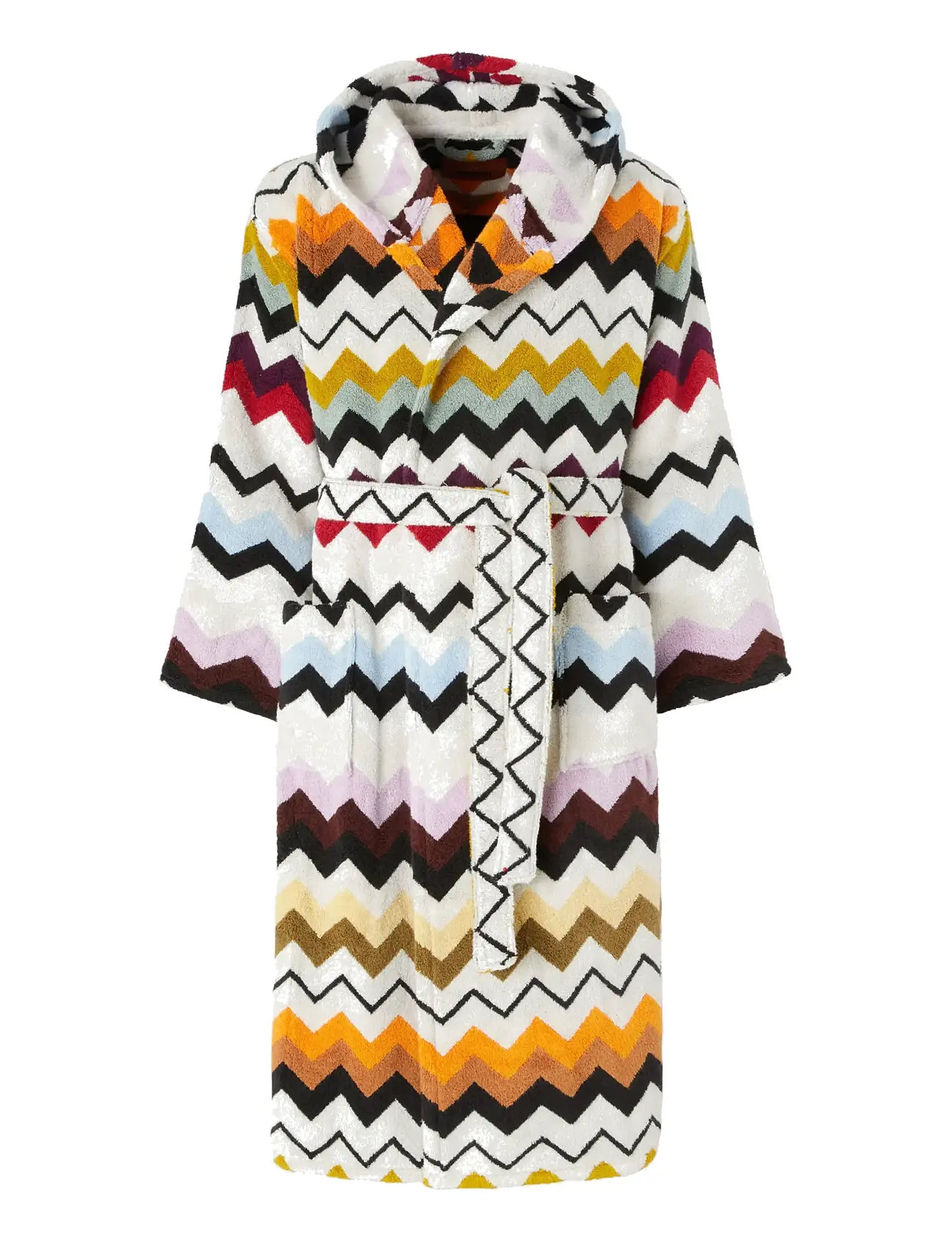 Missoni Home Murrina Hooded Bathrobe, M, Multi/patterned, Tekstiler Til Badeværelset > Badekåber, Unisex