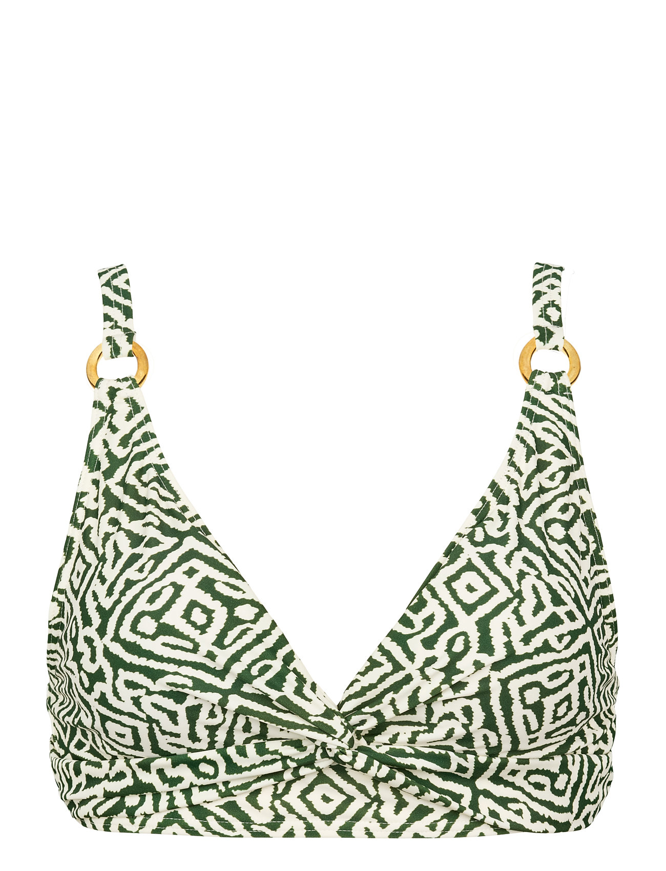 Lucca Top Swimwear Bikinis Bikini Tops Triangle Bikinitops Green Missya