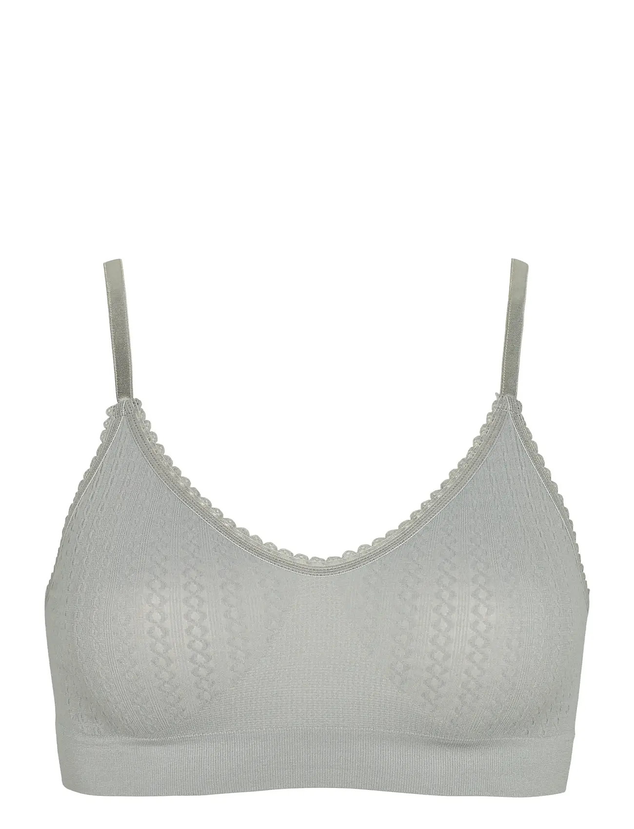 Lucia Bra Top Twist Lingerie Bras & Tops Soft Bras Tank Top Bras Grey Missya