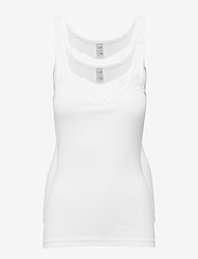 Lace wide strap Stabel, 2-pack - WHITE