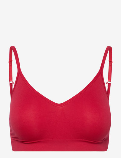 Lucia bra top solid - push-up bh's - red