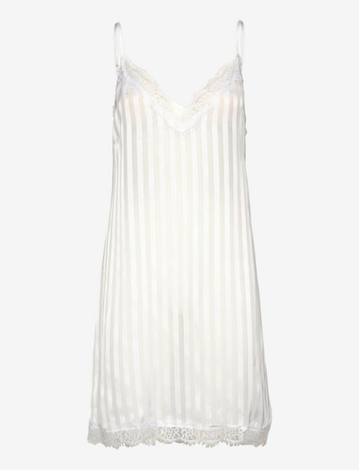 Smilla stripe strap dress - naktskrekli - white