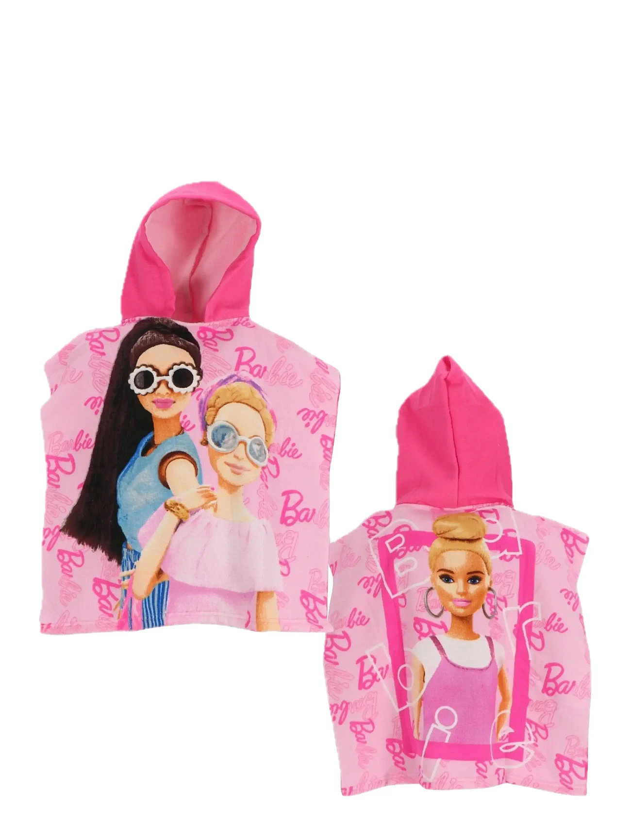 Barbie Poncho Fast Dry, One Size, Pink, Badetid > Poncho Til Bad, Børn