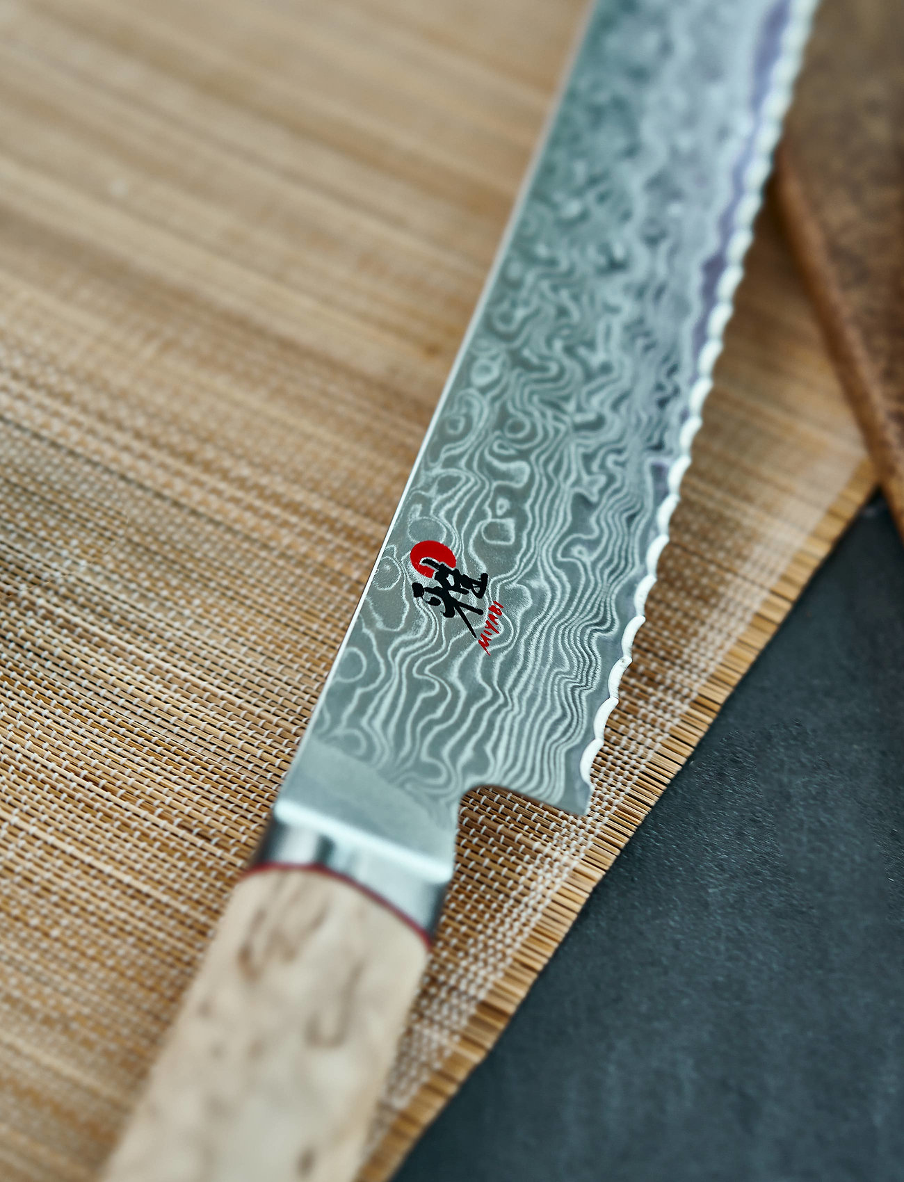 Miyabi Bread Knife, 23 cm, L:23 cm, Brown, Knive Og Tilbehør > Brødknive, Unisex