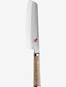 Nakiri, 17 cm - kockknivar - silver, brown