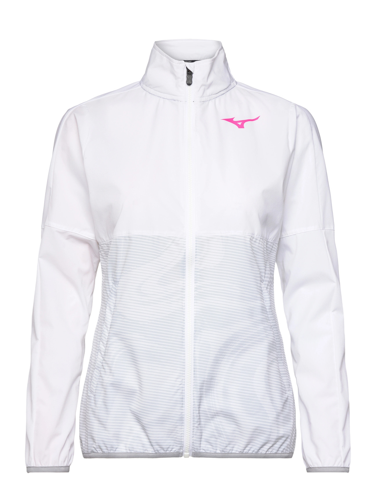 Mizuno Charge Printed Jacket(W), L, White, Sport Jackets > Sport Training Jackets, Dame