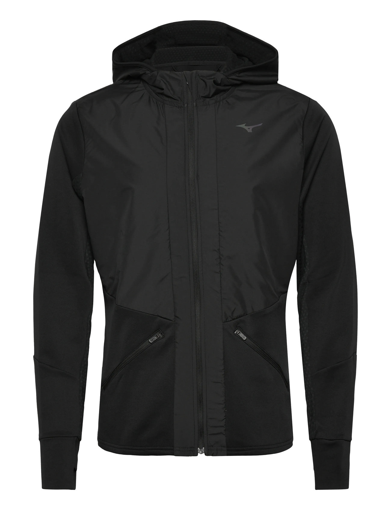 Mizuno Active Warm Hybrid Fz Hd Ls(M), XXL, Black, Sport Jackets > Sport Training Jackets, Herre