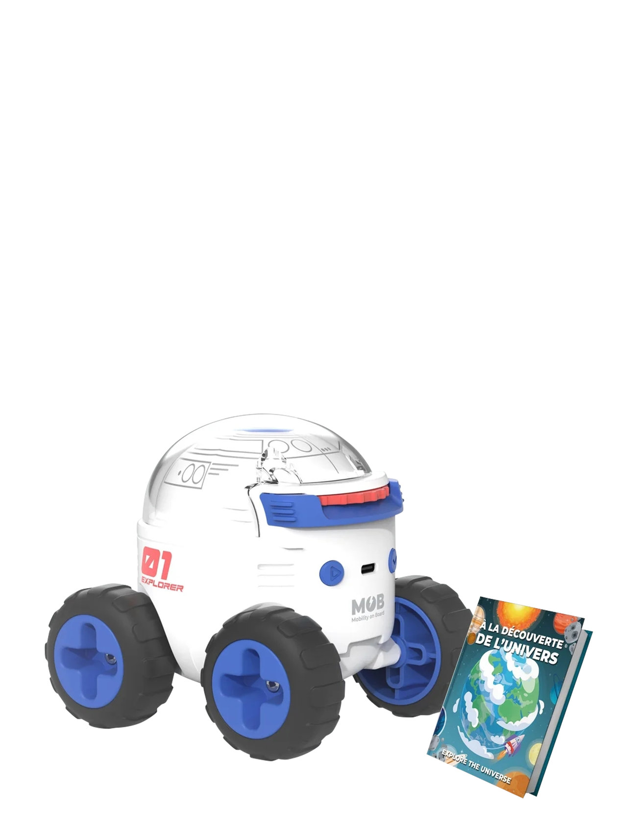 Space Rover Explorer Home Kids Decor Lighting Night Lamps White Mobility On Board