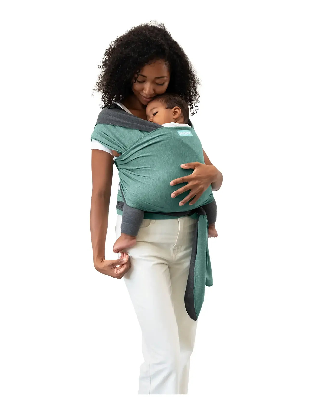 Moby Moby Reversible Wrap - Jade/Grey, One Size, Green, Baby Og Graviditet > Baby Carriers & Baby Wraps, Børn