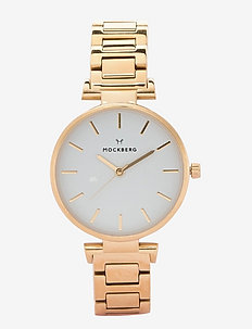 Modest 34 IPG linked strap white dial - konfirmation - gold