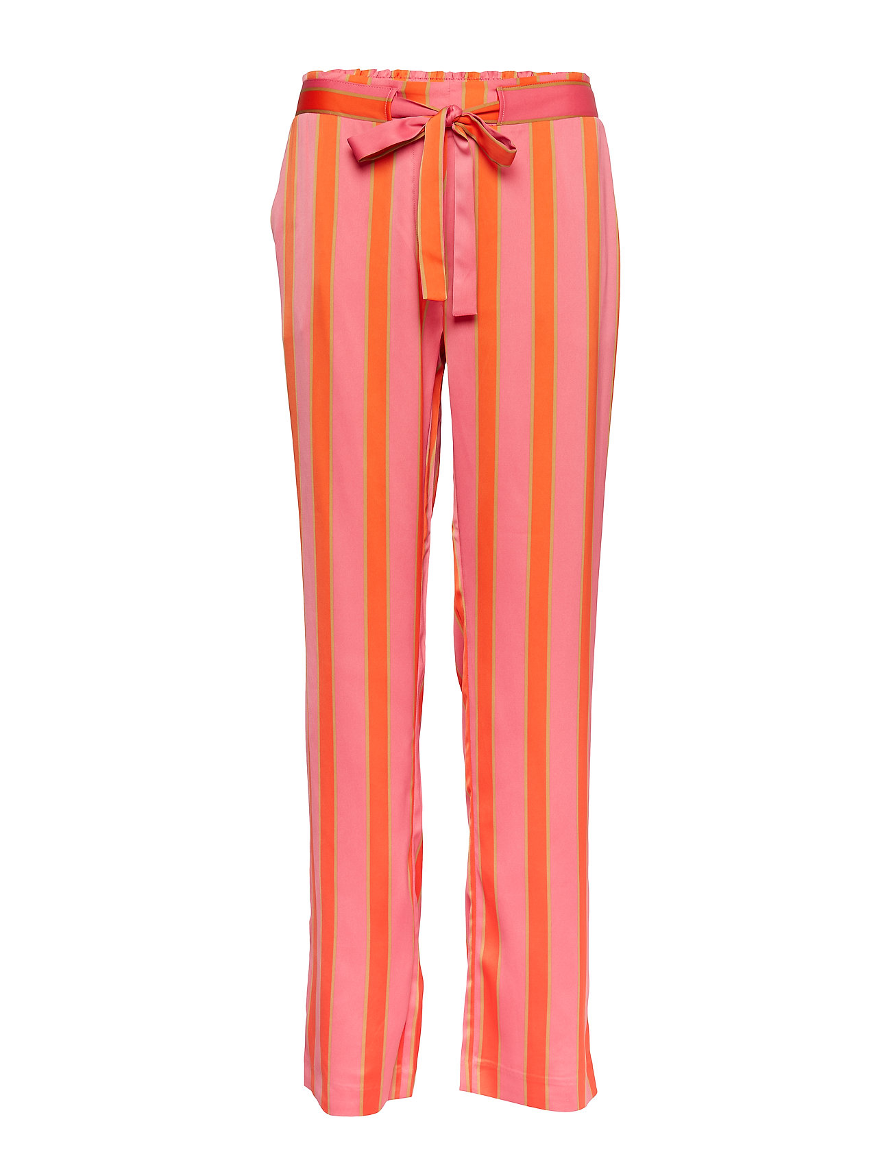 Nadine Print Pants Pantalon Met Rechte Pijpen Oranje Modstrom modstrom kopen in de aanbieding
