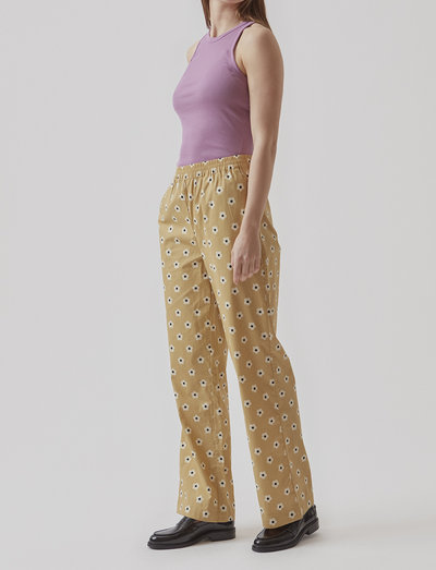RossaMD print pants - uitlopende broeken - starfish daisy