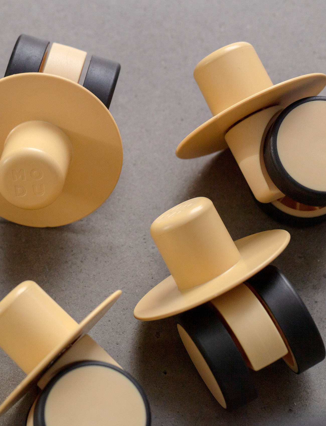 MODU 4 X Swirly Wheels, One Size, Yellow, Legetøj > Motor Skills Legetøj, Børn