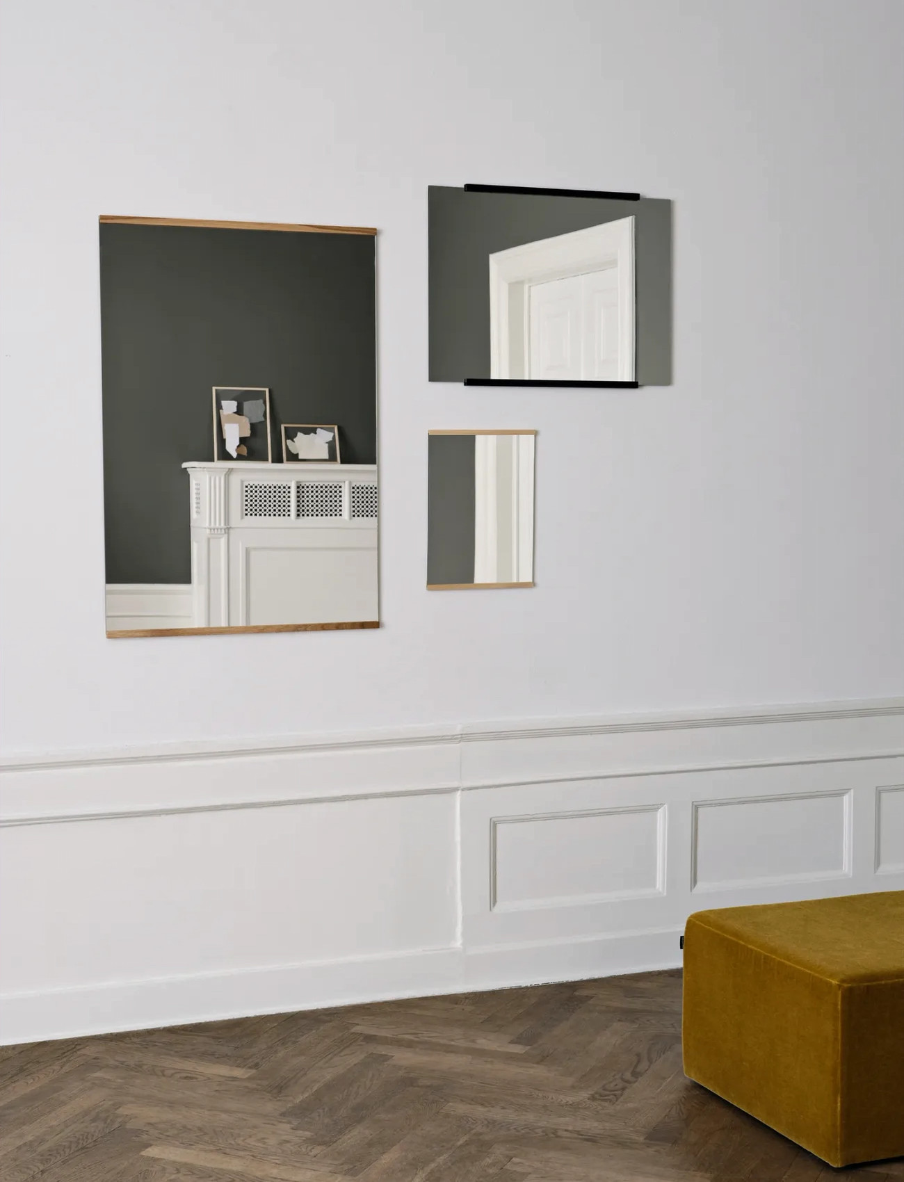 MOEBE Rectangular Wall Mirror, 70X100, Oak (Fsc 100%), 70X101.8 cm, Spejle > Vægspejle, Unisex