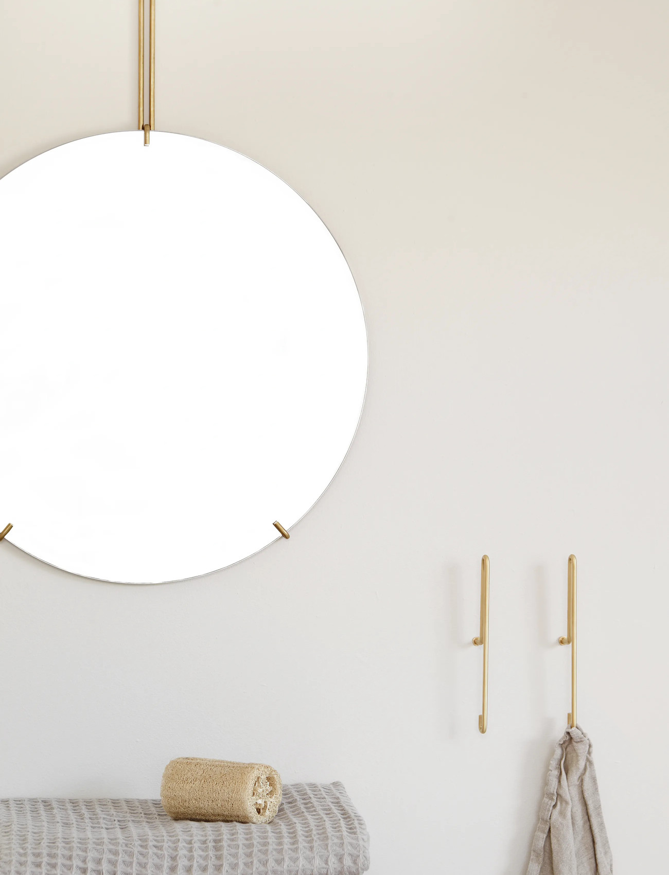 MOEBE Wall Hooks Small 2-Pack, One Size, Gold, Knager Og Knopper > Knager, Unisex