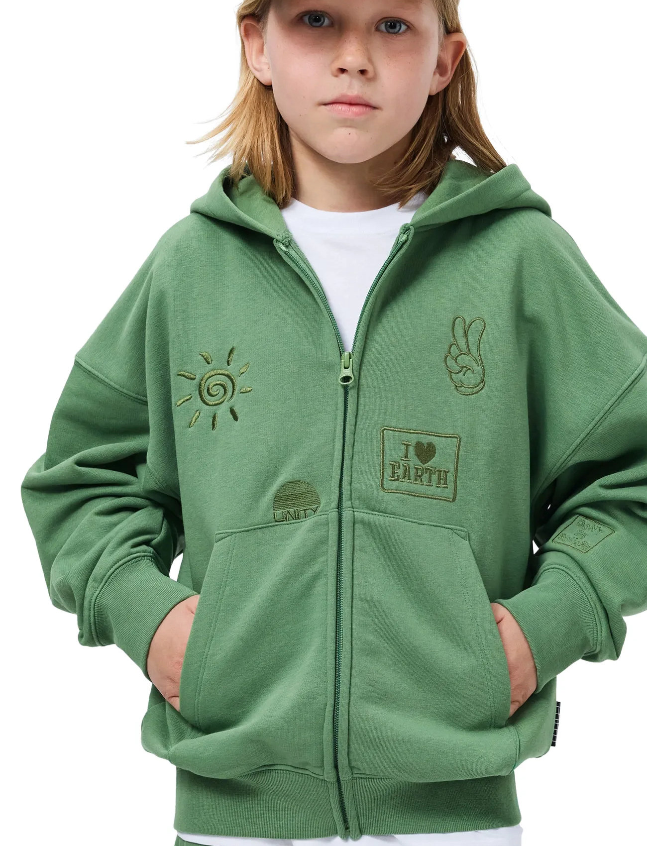 Molo Marley, 92, Green, Sweatshirts & Hættetrøjer > Hættetrøjer, Børn