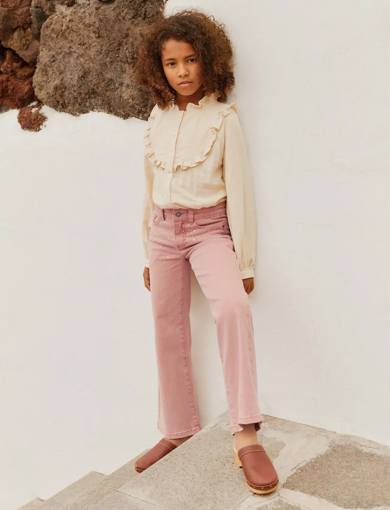 Molo Asta, 140, Pink, Jeans > Bootcut-Jeans, Børn
