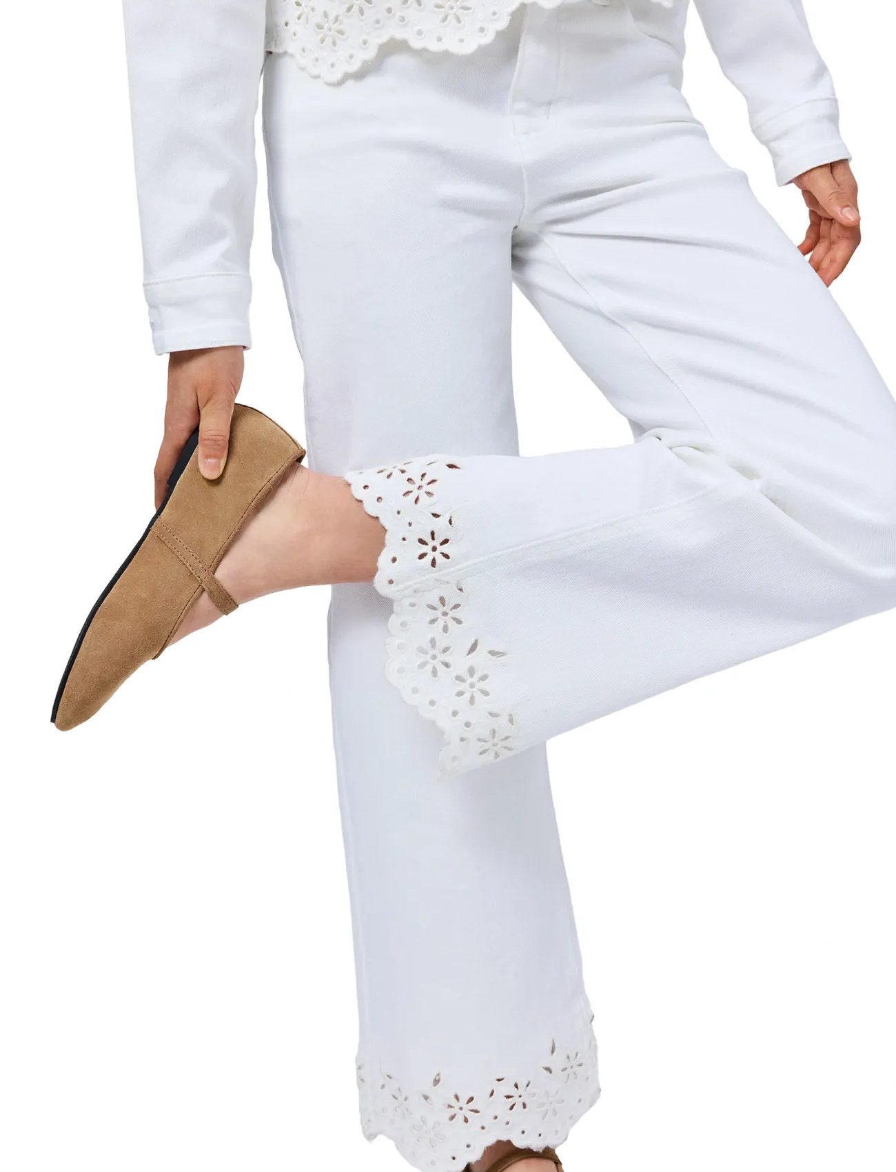 Molo Ava, 98, White, Jeans > Vidde Jeans, Børn