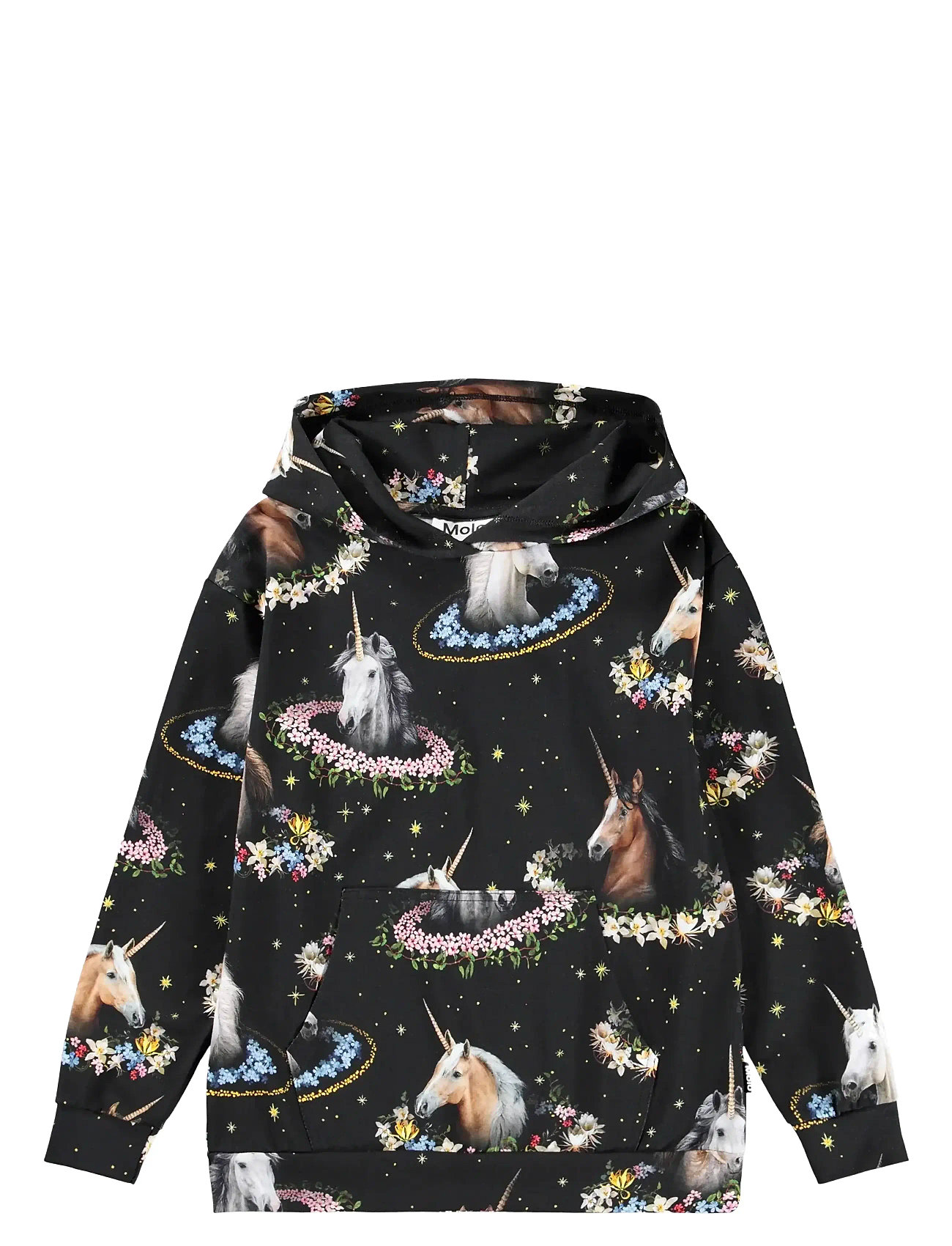 Molo Rhona, 110, Black, Sweatshirts & Hættetrøjer > Hættetrøjer, Børn