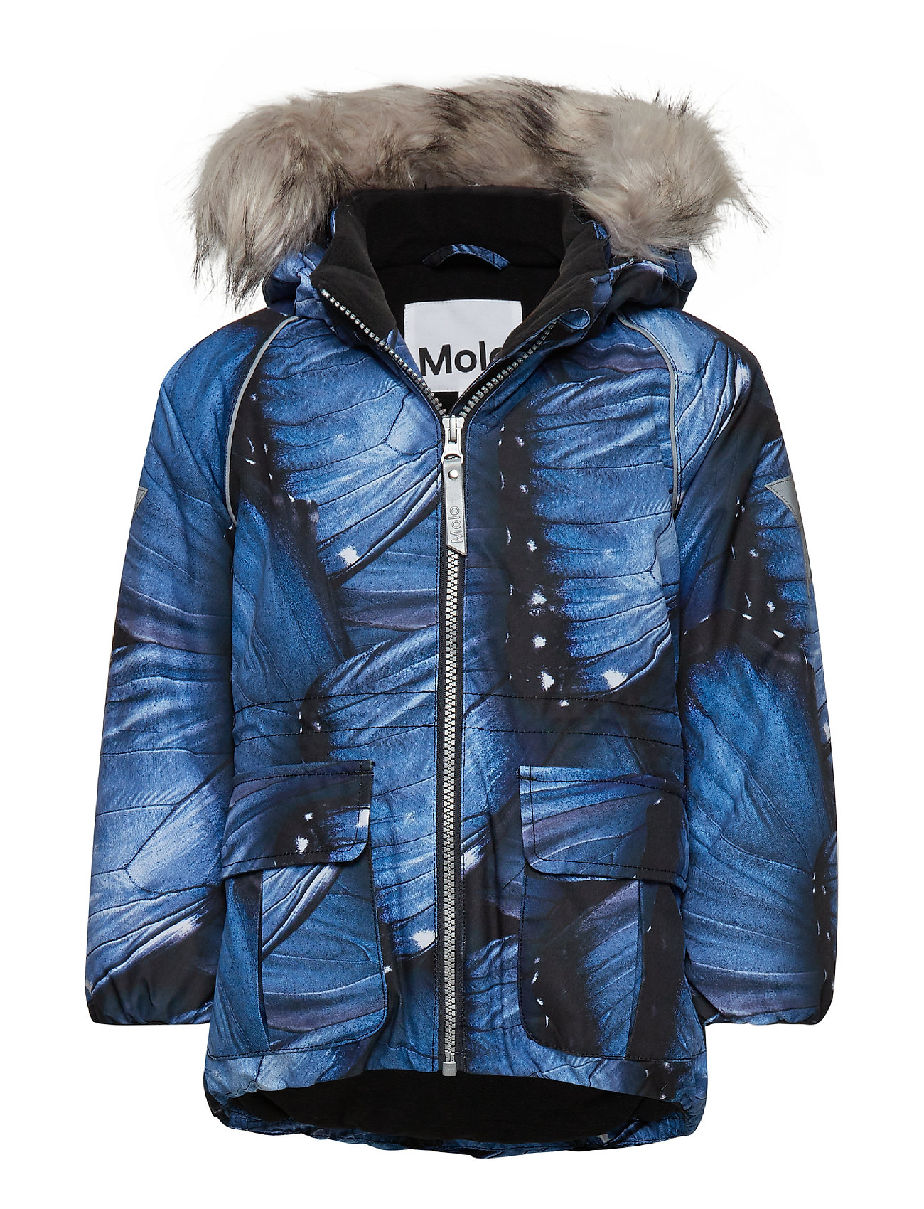 Cathy Fur Gevoerd Jack Blauw Molo molo kopen in de aanbieding