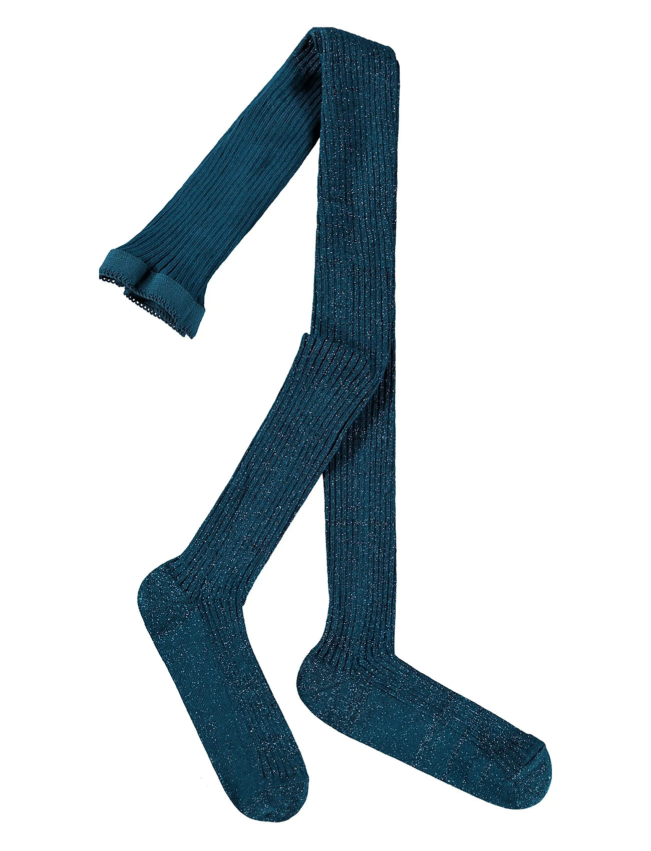 MOLO Glitter Rib Strumpfhose Grün - 158/164 - Kinder