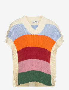 Gracelyn - gilets - rainbow knit
